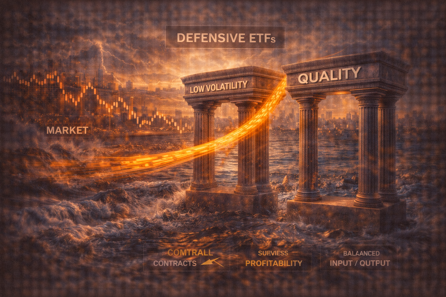 ETFs de fatores defensivos em 2026: por que low volatility e quality ganham fluxo (e o erro de comprar “proteção” achando que não existe drawdown)