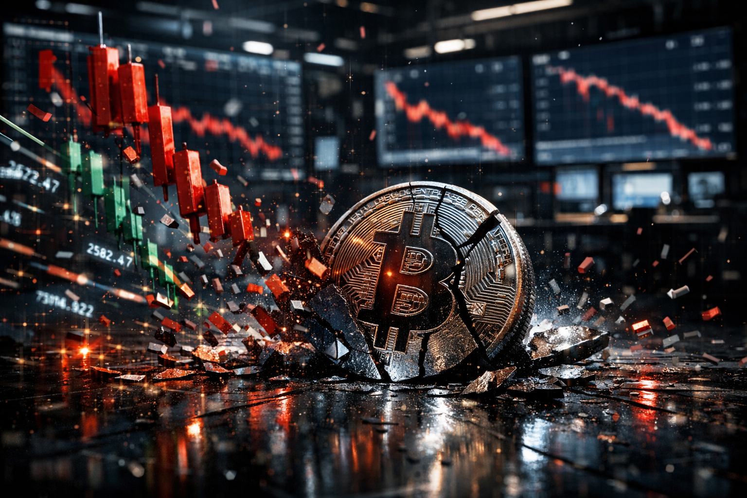 Liquidações massivas em cripto ampliam pressão de venda no mercado