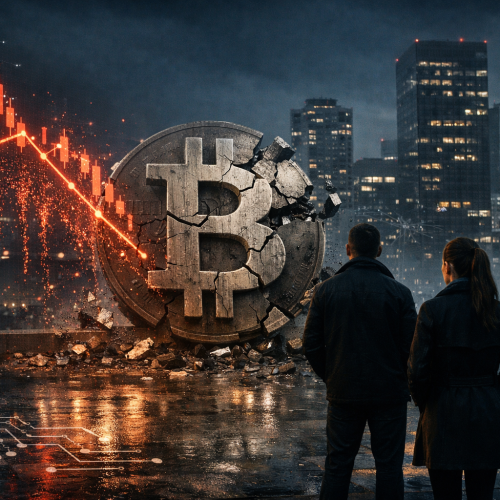 Queda de cerca de 40% do Bitcoin levanta dúvidas sobre demanda estrutural no mercado cripto