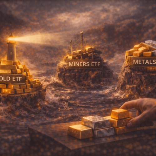ETFs de ouro em 2026: por que o preço disparou (e como investir sem exagero: ouro “direto” vs miners vs cesta de metais)