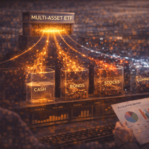 ETFs multiativos e alocação automática: por que crescem para iniciantes (e as limitações: rigidez, rebalance e timing)